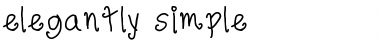 elegantly simple Font