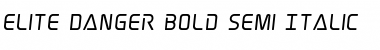 Elite Danger Bold Semi-Italic Font