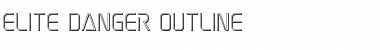 Elite Danger Outline Font