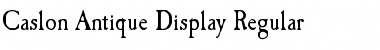 Caslon-Antique-Display Font