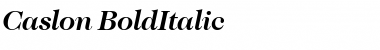 Caslon BoldItalic