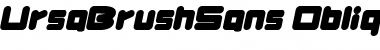 UrsaBrushSans Regular Font