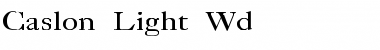 Caslon-Light Wd Font