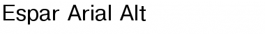 Espar Arial Alt Regular Font