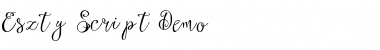 Eszty Script Demo Font