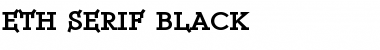 ETH Serif Black Font