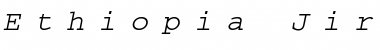 Ethiopia Jiret Slant Regular Font