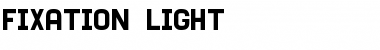Fixation Light Font