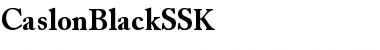 CaslonBlackSSK Font