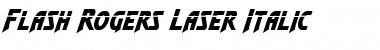 Flash Rogers Laser Italic Italic Font