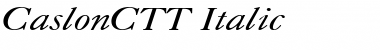 CaslonC Italic Font