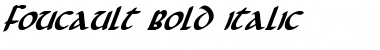 Foucault Bold Italic Font