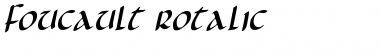 Foucault Rotalic Italic Font