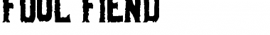 Foul Fiend Regular Font