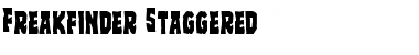 Freakfinder Staggered Font