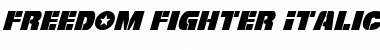 Freedom Fighter Italic Font