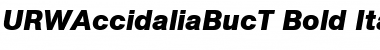 URWAccidaliaBucT Bold Italic Font