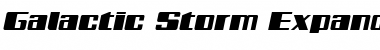 Galactic Storm Expanded Italic Expanded Italic Font