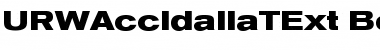 URWAccidaliaTExt Bold Font
