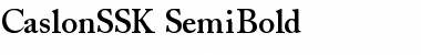CaslonSSK SemiBold Font