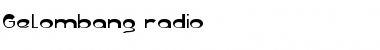 Gelombang radio Regular Font