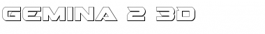 Gemina 2 3D Regular Font