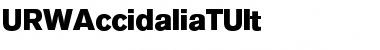 URWAccidaliaTUlt Regular Font