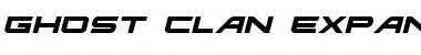 Download Ghost Clan Expanded Italic Font