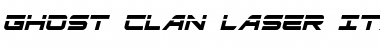 Download Ghost Clan Laser Italic Font