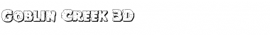 Goblin Creek 3D Regular Font
