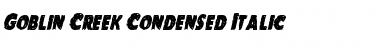 Download Goblin Creek Condensed Italic Font