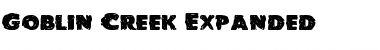 Goblin Creek Expanded Font