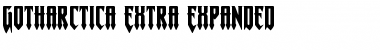 Gotharctica Extra-Expanded Expanded Font