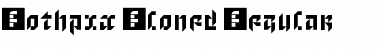 Gothpix Cloned Regular Font
