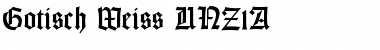 Gotisch Weiss UNZ1A Regular Font
