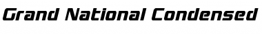 Grand National Condensed Italic Condensed Italic Font