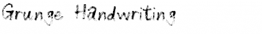 Grunge Handwriting Font