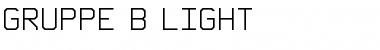 Gruppe B Light Font
