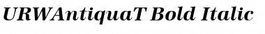 URWAntiquaT Bold Italic Font