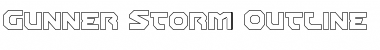 Gunner Storm Outline Regular Font