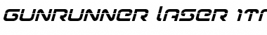 Gunrunner Laser Italic Font