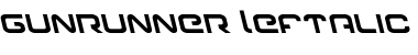 Gunrunner Leftalic Font