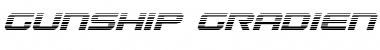Gunship Gradient Italic Font