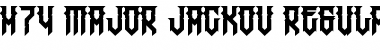 H74 Major Jackov Regular Font