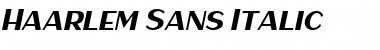 Haarlem Sans Italic Font