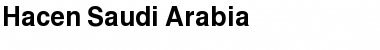 Hacen Saudi Arabia Regular Font