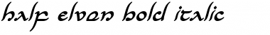 Half-Elven Bold Italic Bold Italic Font