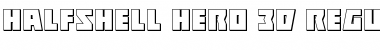 Download Halfshell Hero 3D Font