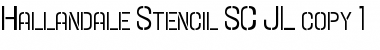 Download Hallandale Stencil SC JL Font