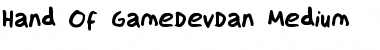 Hand Of GameDevDan Font